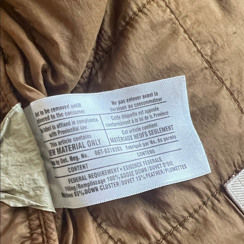 Burberry Brit Down Brown Quilted Jacket - Picture 7 of 7